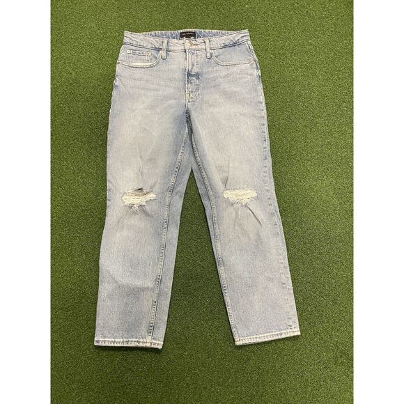 Ladies Free Assembly Denim Blue Jeans Size 12 Wide Leg - Picture 1 of 4